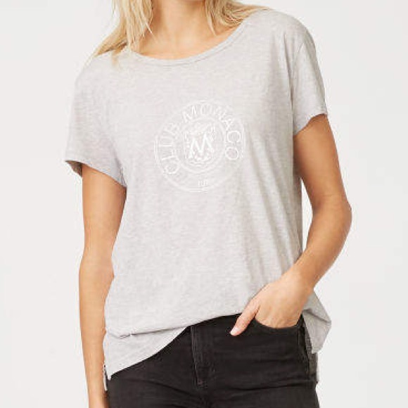 club monaco logo t shirt